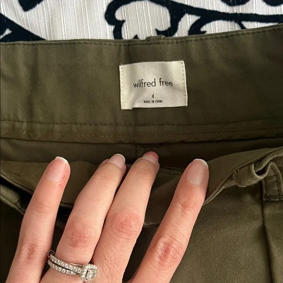 Aritzia Wilfred Olive Green Trousers - Picture 5 of 5